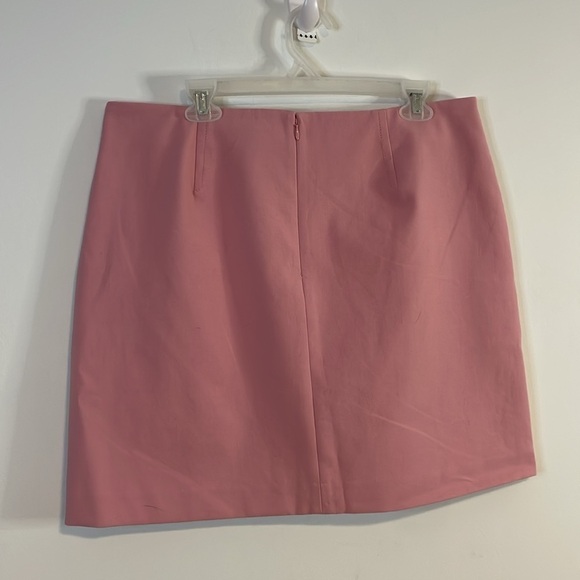 Career Contemporary Mini Skirt LOFT Pink 14 Zip Barbiecore Femme Retro Mod - Picture 10 of 13